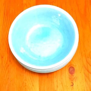 Tommy Bahama 6 Blue and White Bowl Melamine Excellent Shape